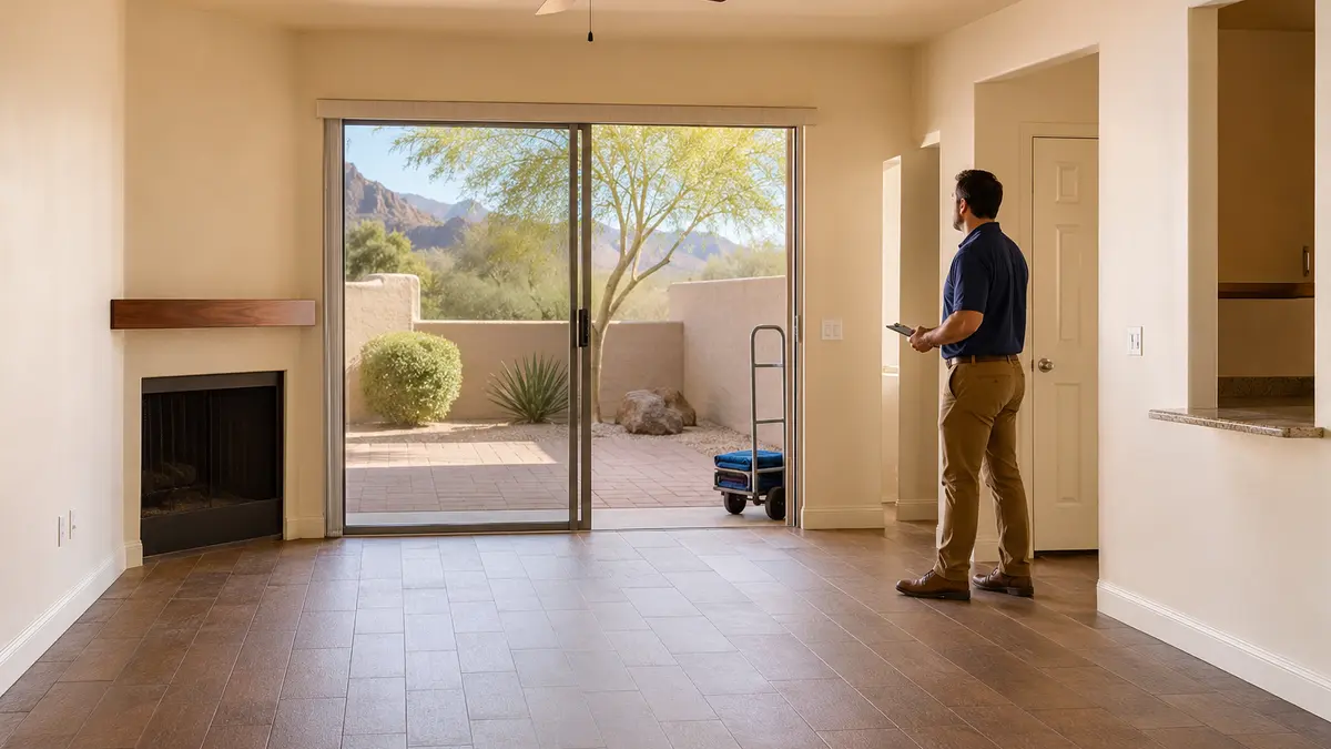 A cleared Phoenix Valley property ready for its final walkthrough and next use